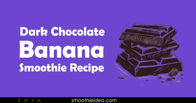 dark chocolate banana smoothie recipe